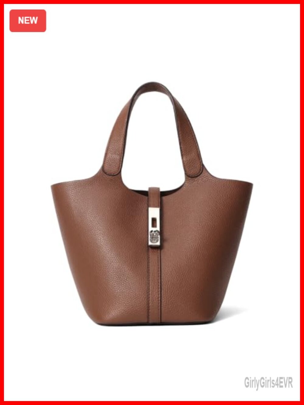 Faux Leather Women's Tote Satchel Bag with Detachable Purse Top Handle